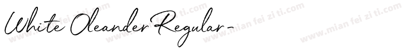 White Oleander Regular字体转换
